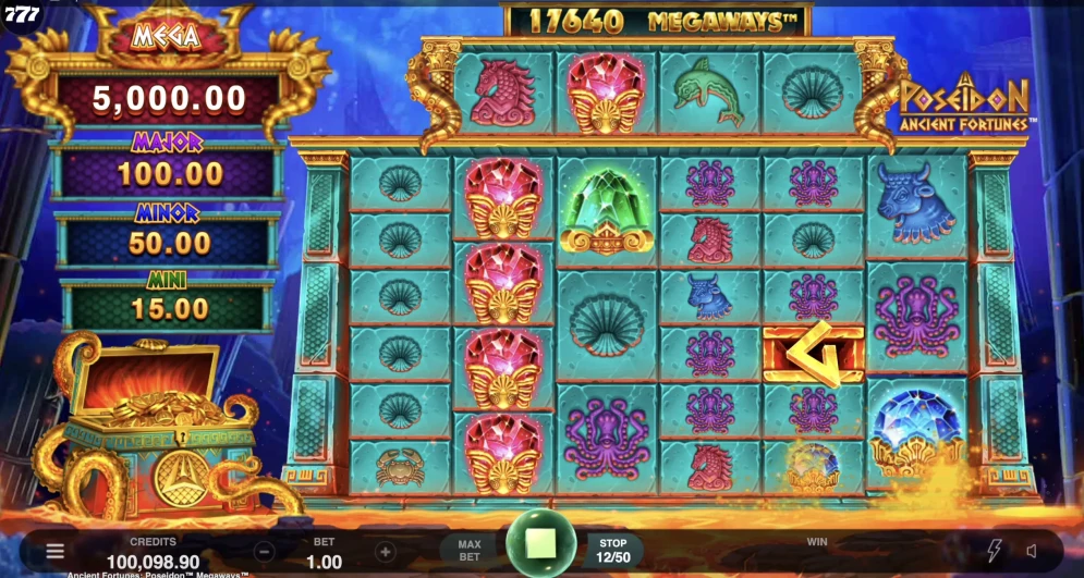 Ancient Fortunes Poseidon Megaways Slot
