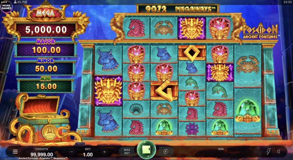 Ancient Fortunes Poseidon Megaways