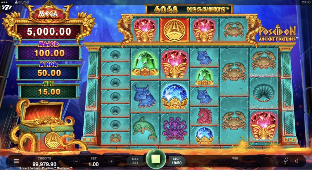 Ancient Fortunes Poseidon Megaways Slot